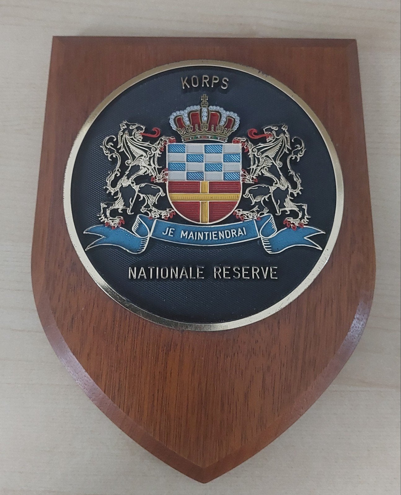 Schildje Korps Nationale Reserve, Verzenden, Landmacht, Nederland, Embleem of Badge