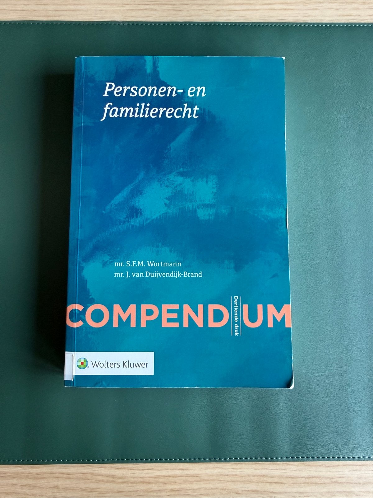 Compendium Personen- en familierecht - Wolters Kluwer, Boeken, Ophalen of Verzenden, Gamma, Zo goed als nieuw, WO