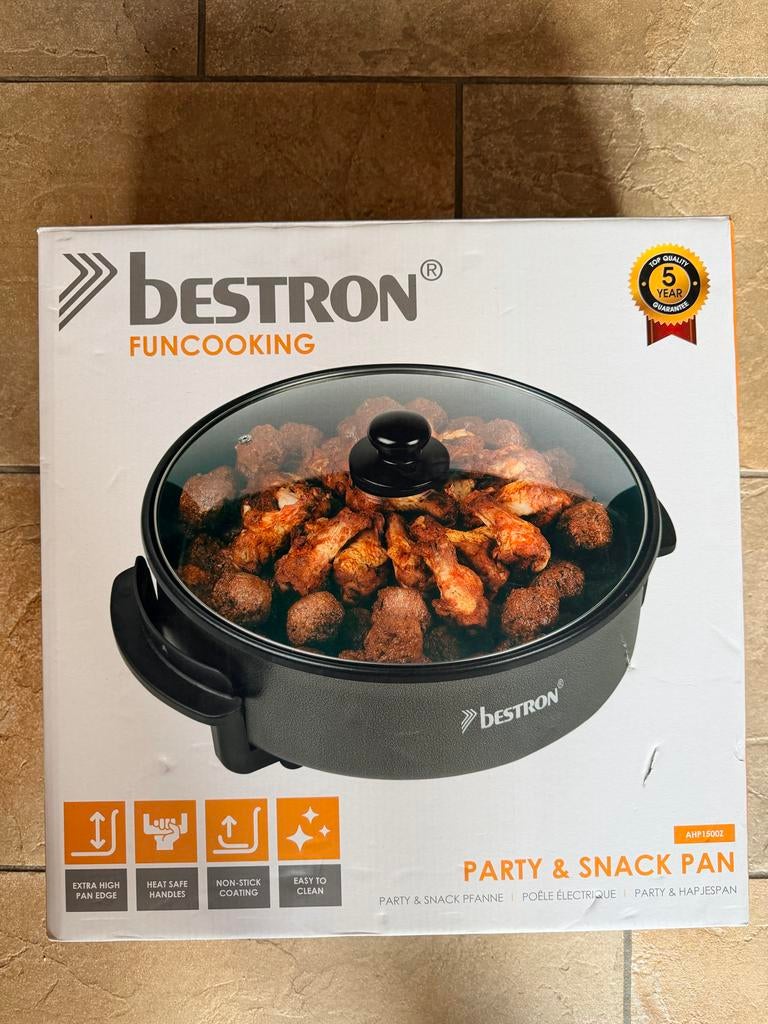 Nieuwe Bestron hapjespan - AHP1500Z, Ophalen of Verzenden, Nieuw