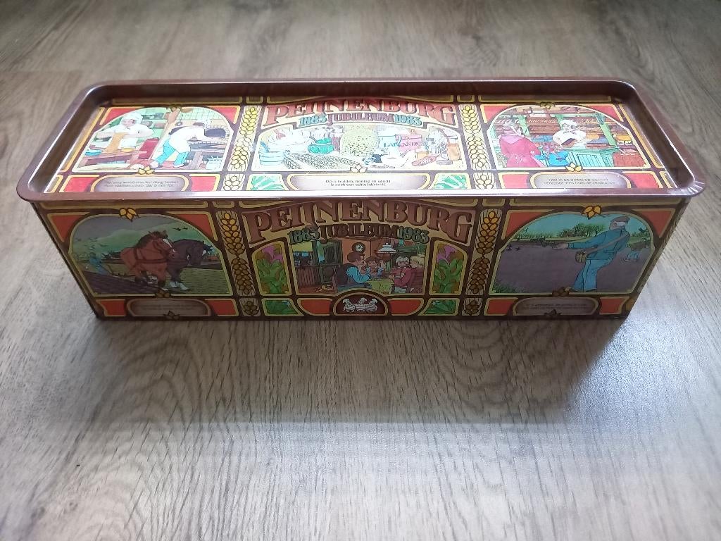 Vintage Peijnenburg jubileum ontbijtkoekblik uit 1983, Verzamelen, Blikken, Ophalen of Verzenden, Overige