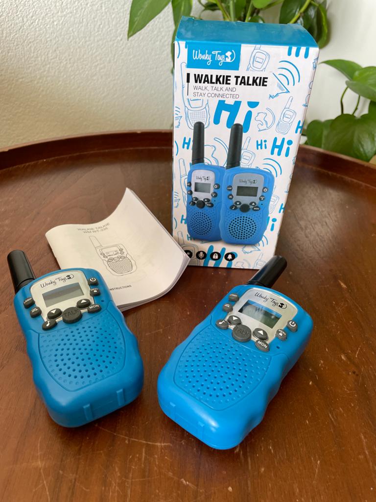 Walkie Talkie Set voor Kinderen - Wonky Toys, Ophalen of Verzenden, Zo goed als nieuw, Minder dan 2 km, Portofoon of Walkie-talkie