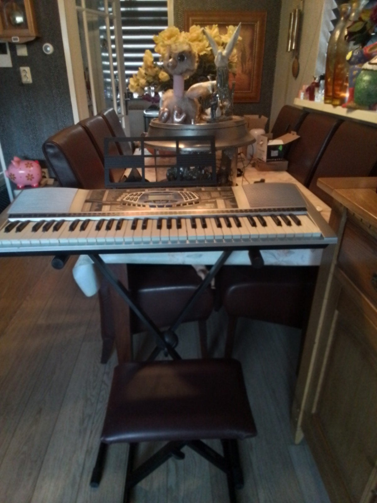 Bontempi Keyboard met standaard, kruk en hoes - Compleet!, Muziek en Instrumenten, Overige merken, Ophalen of Verzenden, Met standaard