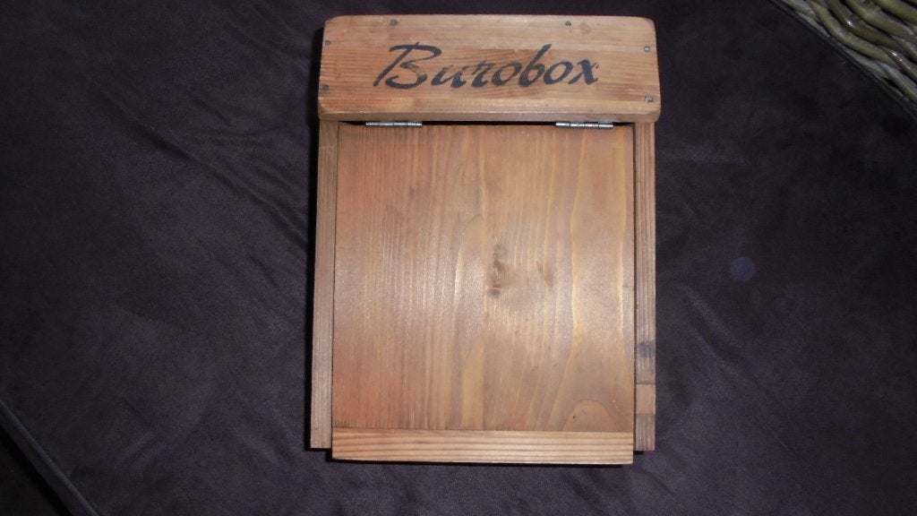 houten burobox 28x22x13cm, Ophalen of Verzenden