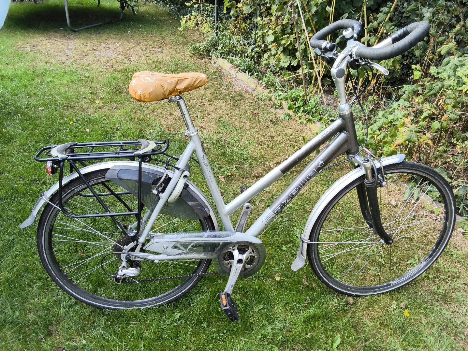 Gazelle Fuente maat 57, 27 versnellingen, deore LX, Ophalen, 28 inch, Gebruikt, Velgrem