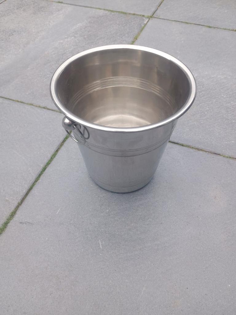 Champagne koeler, bierglazen en eau bain marie bakken, Ophalen, Overige merken, Glas, Overige typen