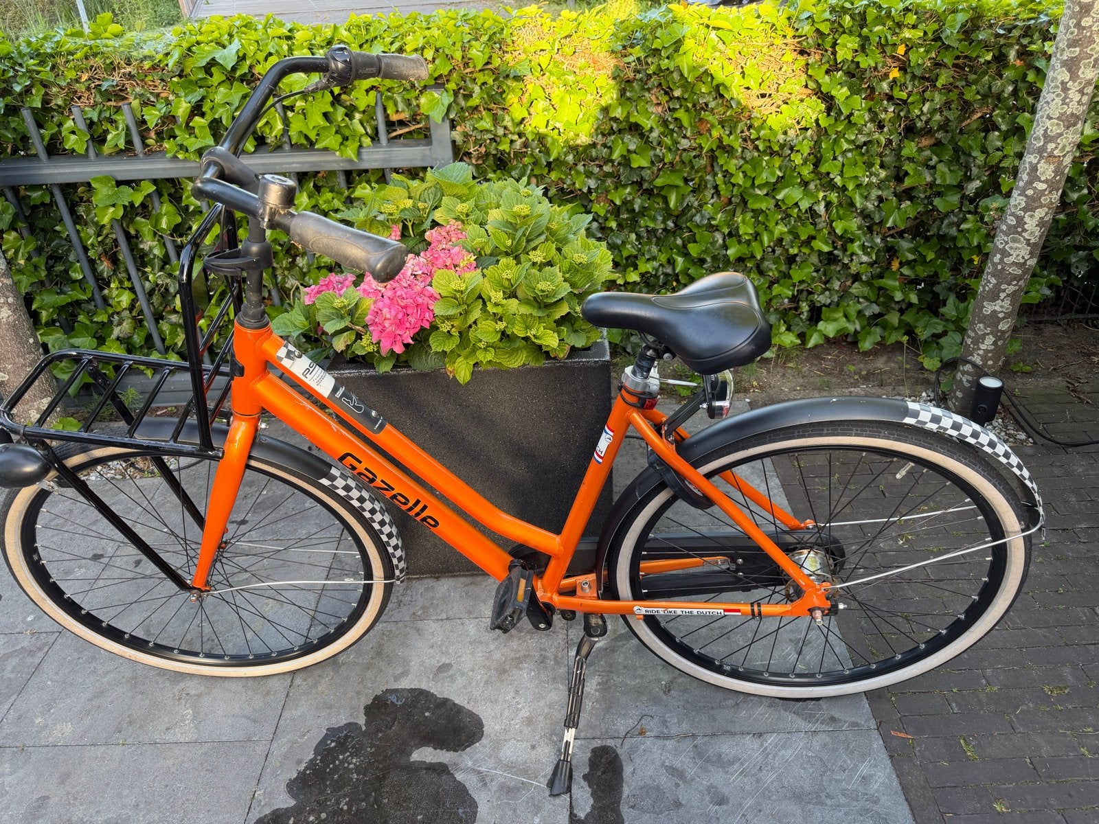 Gazelle Limited Edition Stadsfiets - Oranje, Ophalen, Terugtraprem, Gebruikt, Versnellingen