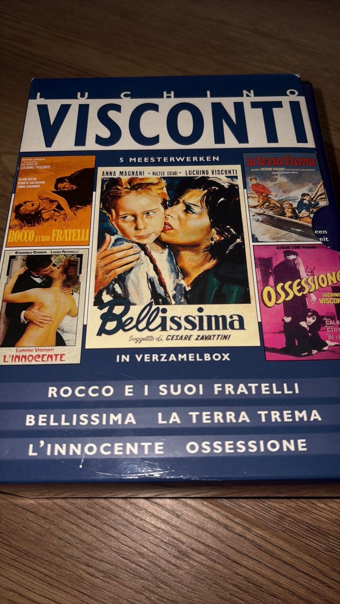 Luchino Visconti verzamelbox met 5 films., Vanaf 16 jaar, Ophalen of Verzenden, Zo goed als nieuw, Actie en Avontuur