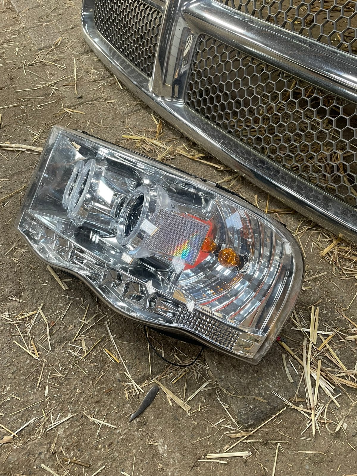Koplampen dodge ram 1500 2002, Auto-onderdelen, Verlichting, Ophalen, Gebruikt, Dodge