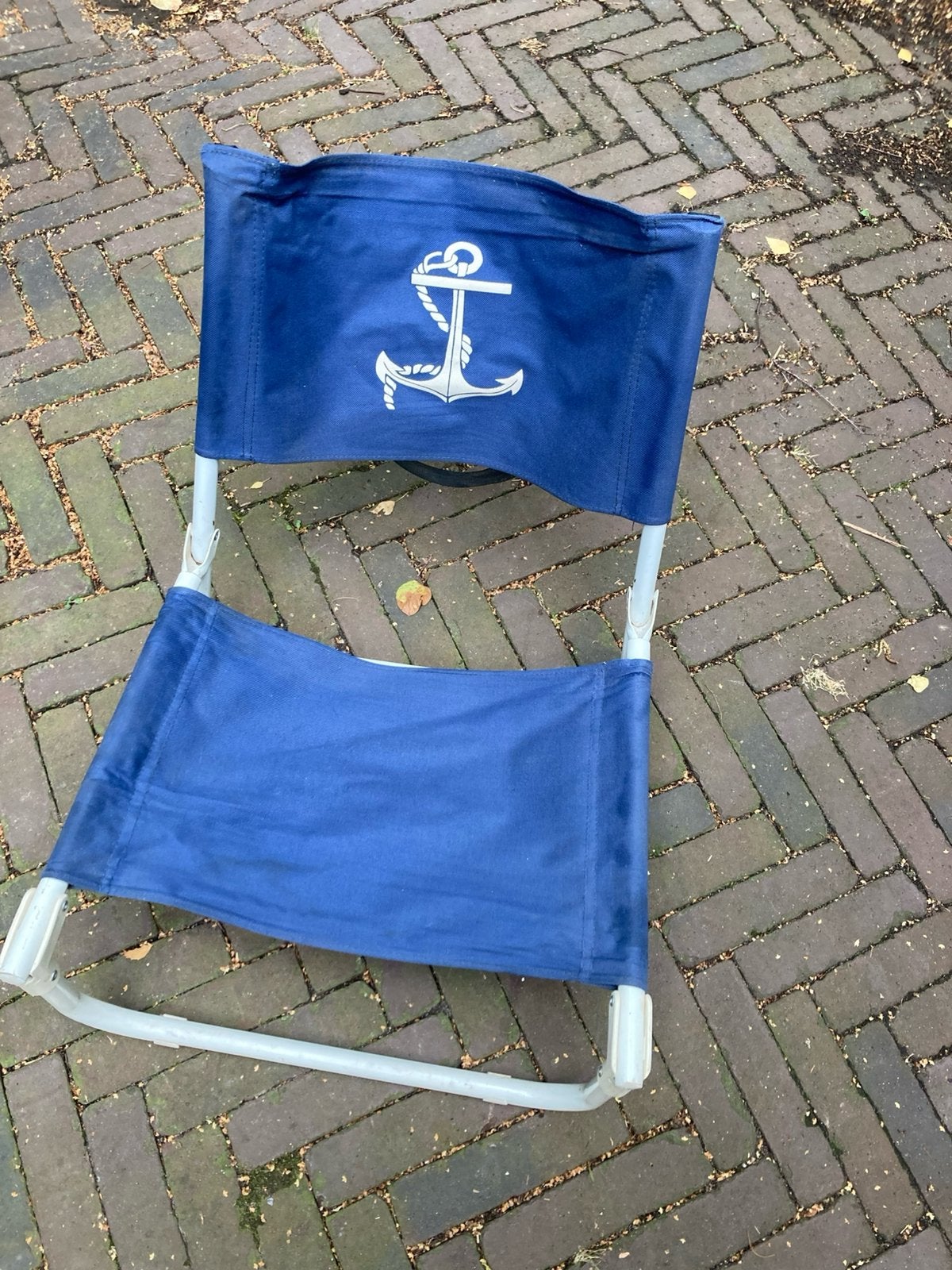 Visstoeltje, Caravans en Kamperen, Ophalen of Verzenden, Gebruikt, Campingstoel