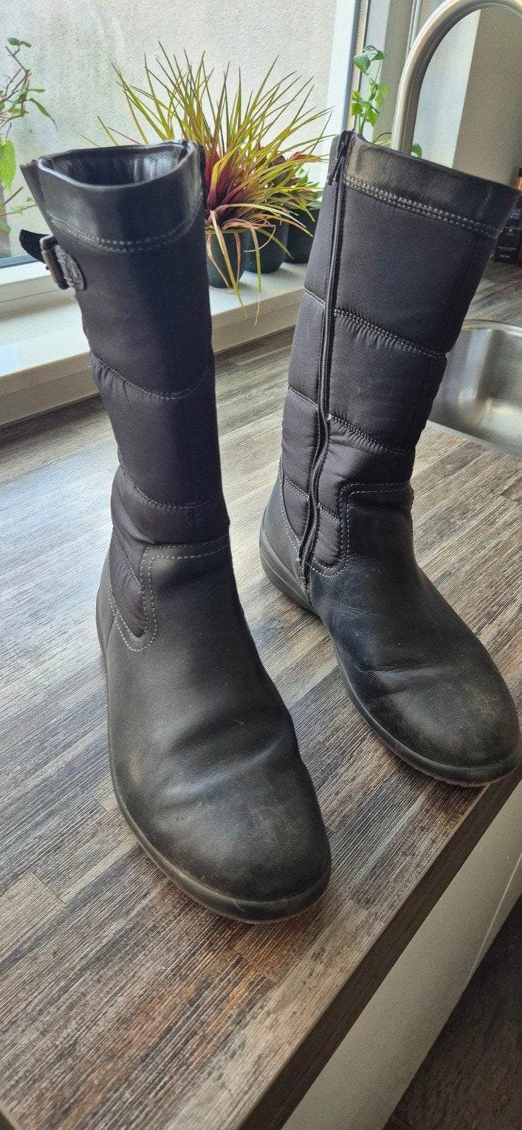 ECCO Dames Laarzen - Maat 40 - Zwart, Kleding | Dames, Zwart, Lage of Enkellaarzen, ECCO, Ophalen of Verzenden