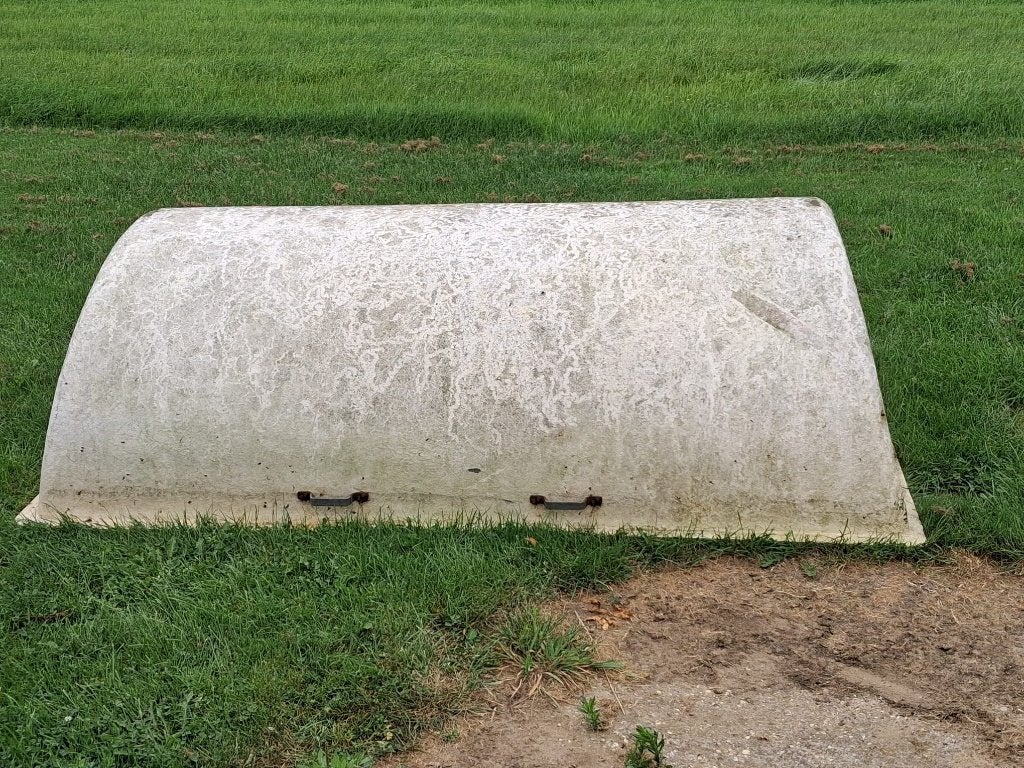Polyester bak 214 x 115 cm, Tuin en Terras, Vijvers, Ophalen, Gebruikt