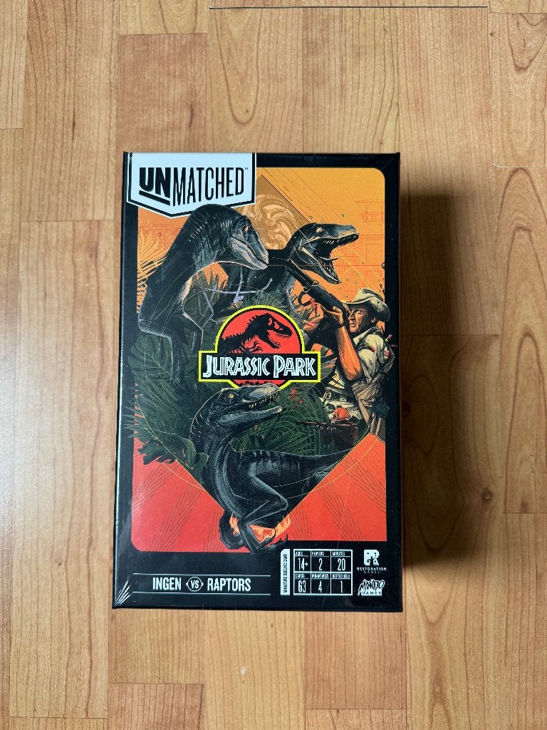 Unmatched: Jurassic Park – InGen vs Raptors SEALED, Een of twee spelers, Ophalen of Verzenden, Nieuw, Restoration Games