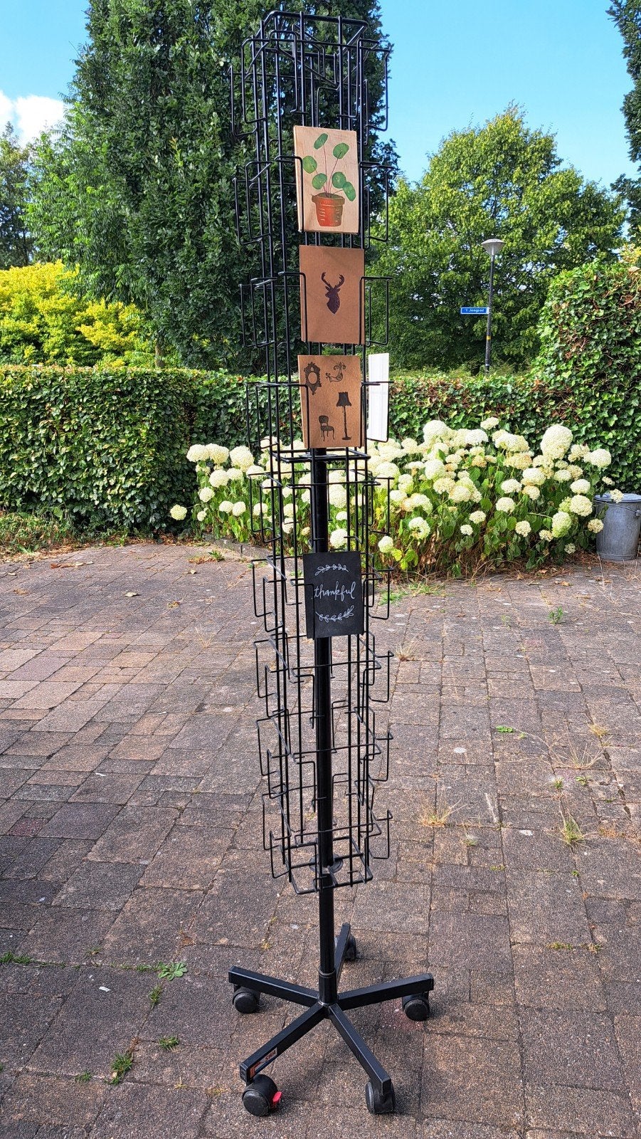zwarte kaartenmolen/foldermolen 36 vakken, Ophalen, Gebruikt