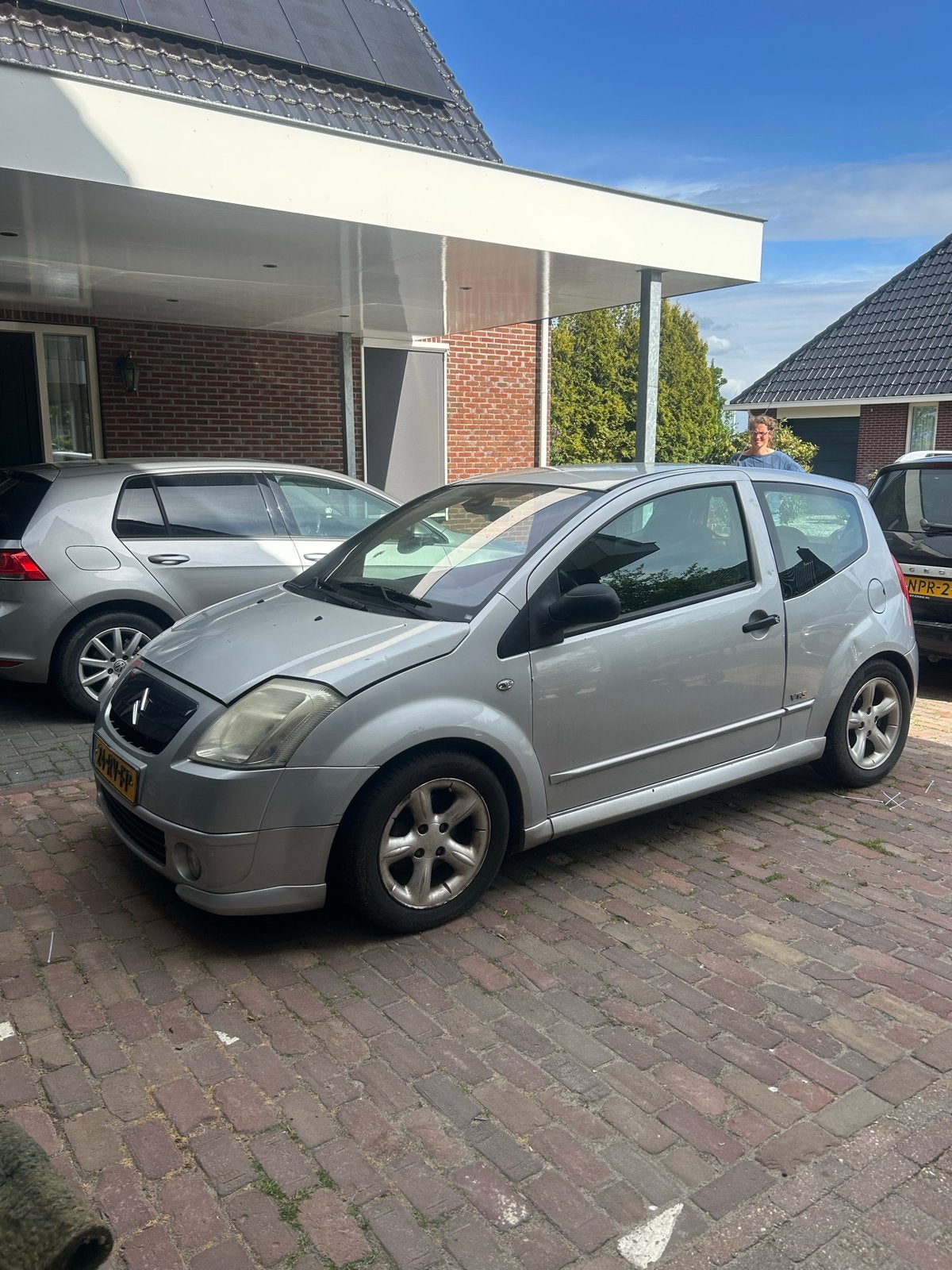 Citroën C2 1.6 I 16V 2005 Grijs, Voorwielaandrijving, 450 kg, 40 €/maand, 4 cilinders