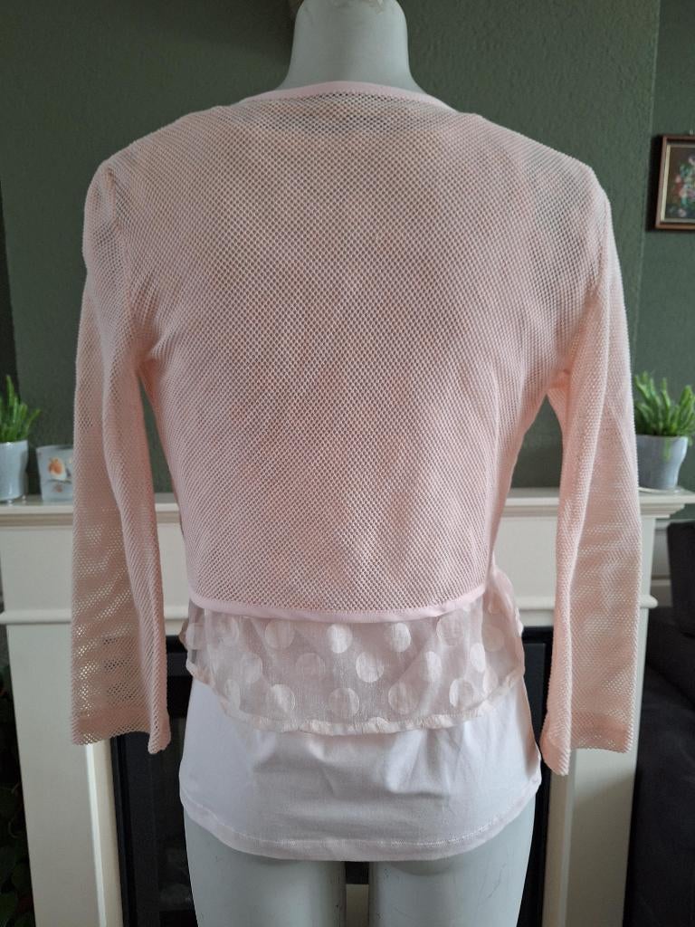 Tuzzi 3 delige set roze vest shirt en top M 38, Maat 38/40 (M), Tuzzi, Ophalen of Verzenden, Zo goed als nieuw