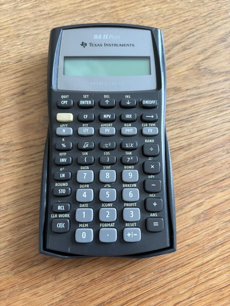 Texas Instruments calculator BAII plus, Ophalen of Verzenden