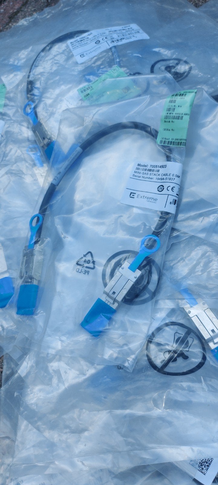 Extreme Networks 700514503 QSFP+ Stack Kabel 0.5M Nieuw, Ophalen of Verzenden, Nieuw