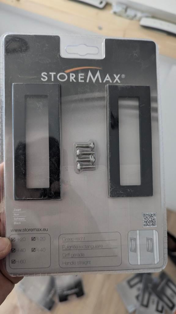 Storemax greep zwart, Ophalen of Verzenden, Nieuw