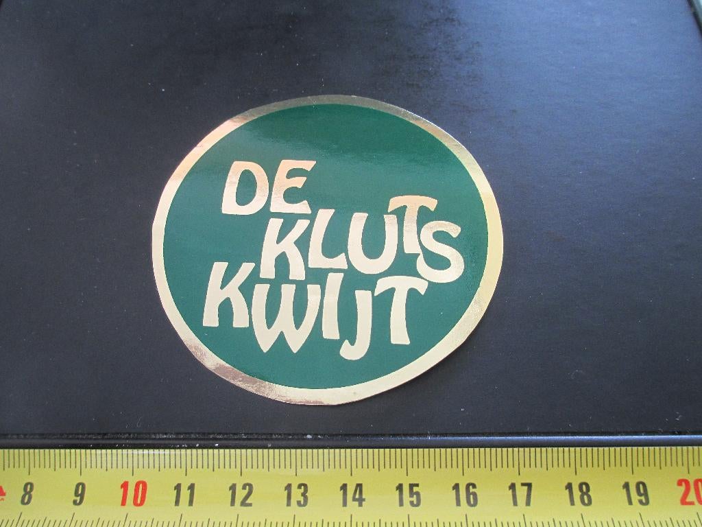 sticker De Kluts Kwijt  folie GROEN, Ophalen, Zo goed als nieuw
