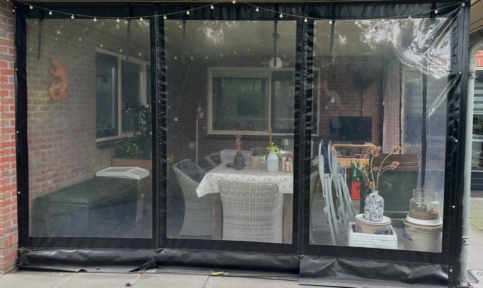 transparante veranda zeilen, Ophalen, Zo goed als nieuw, Veranda