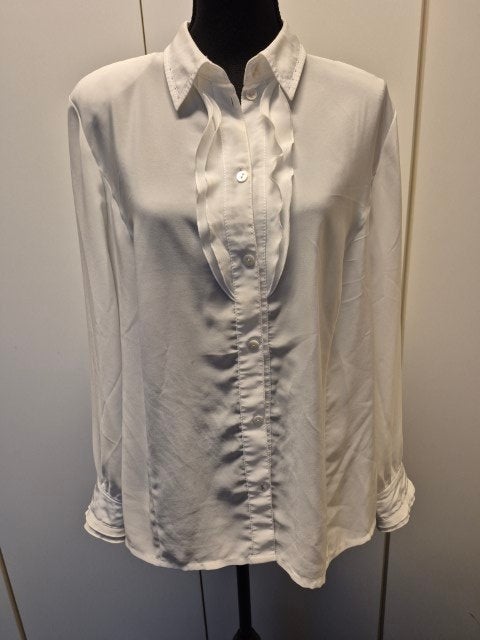 Blouse crème met ruches Sommermann maat 48, Overige kleuren, Sommermann, Maat 46/48 (XL) of groter, Nieuw