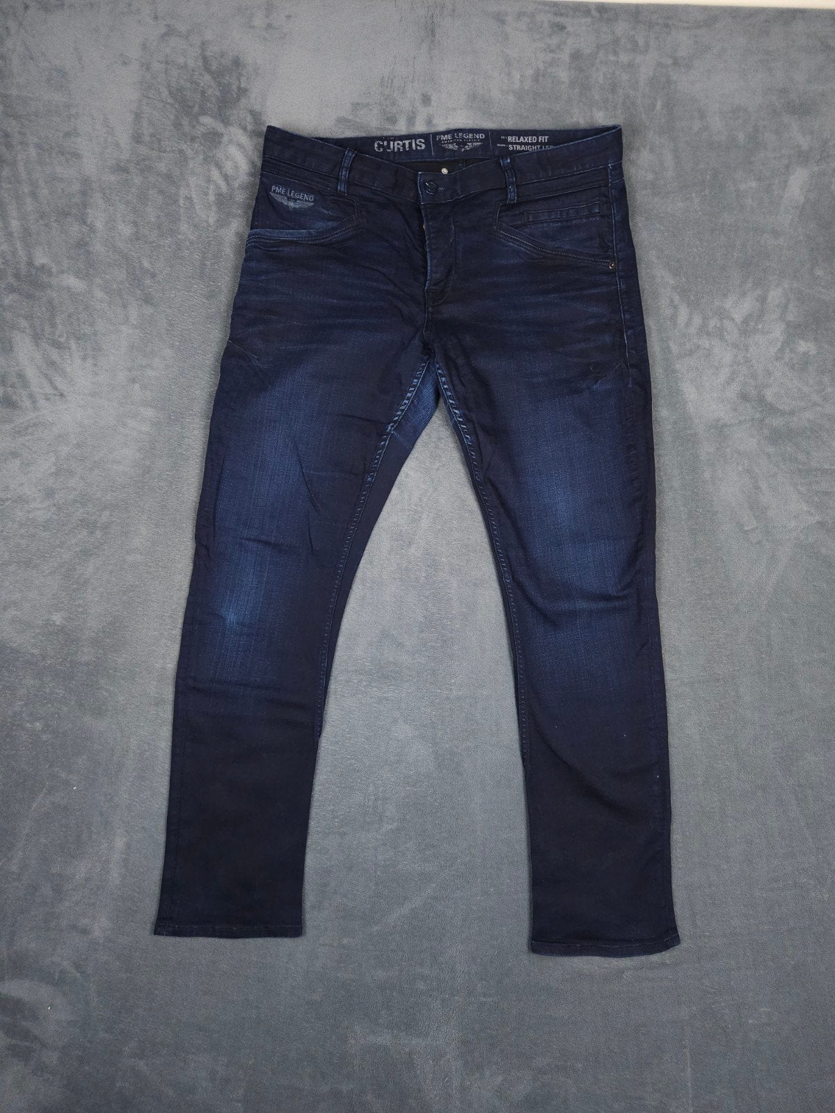 Pme Legend Broek Curtis W38 L34 Relaxed Fit Blauw Pall Mall., Kleding | Heren, Spijkerbroeken en Jeans, W36 - W38 (confectie 52/54)