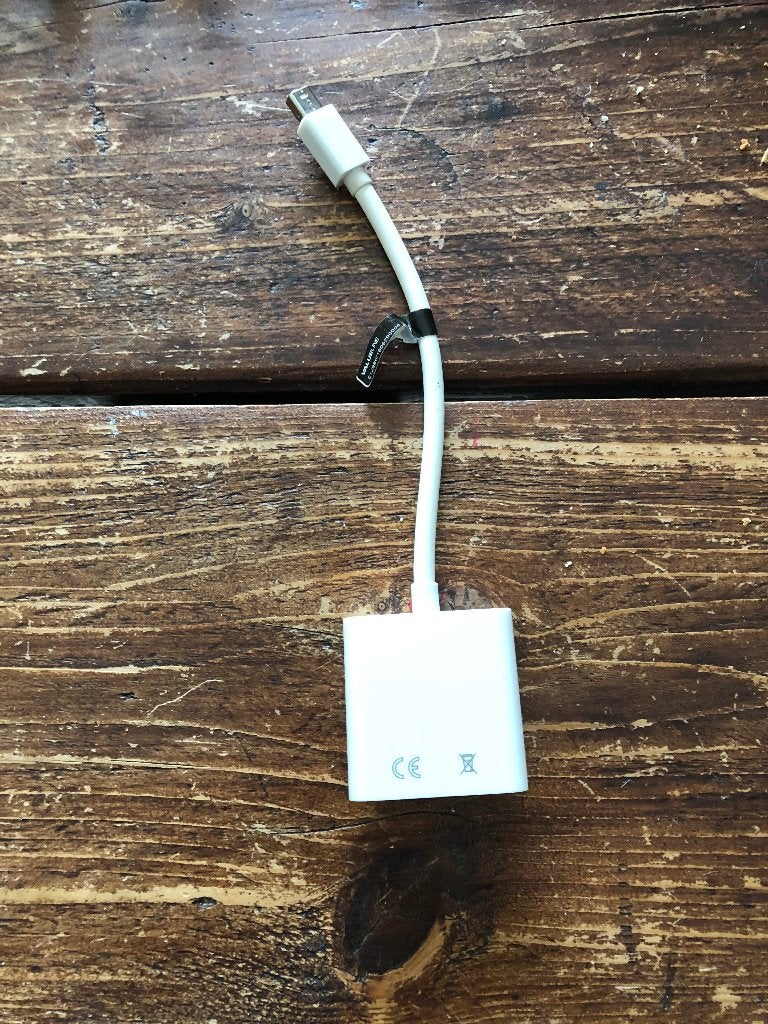 Mini DisplayPort naar VGA-adapter Wit, Ophalen of Verzenden, Zo goed als nieuw