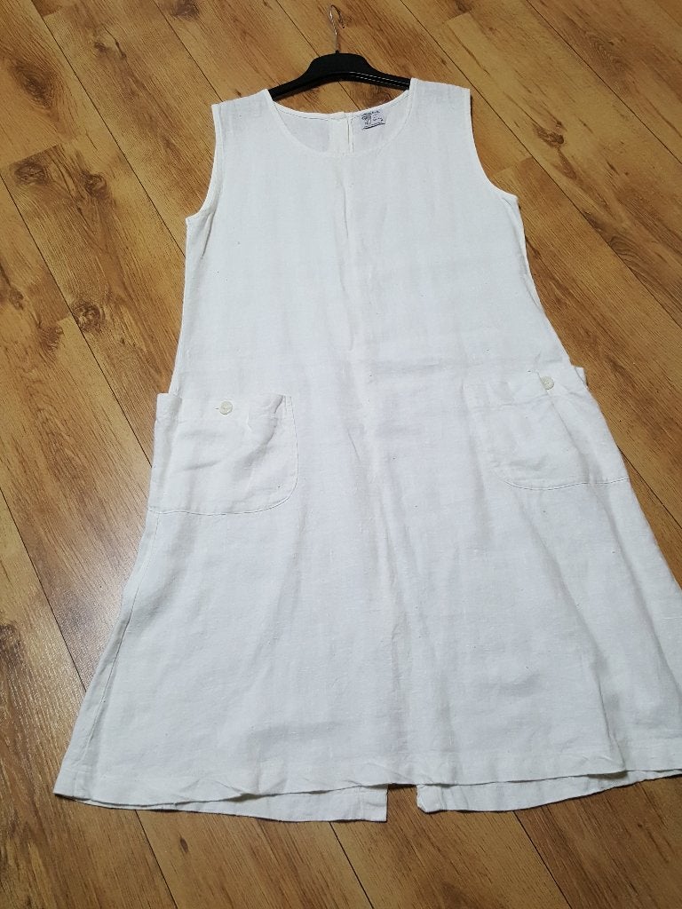 Completo jurkje met knoopjes op rug, incl verzend, Kleding | Dames, Jurken, Completo, Verzenden, Wit, Maat 42/44 (L)