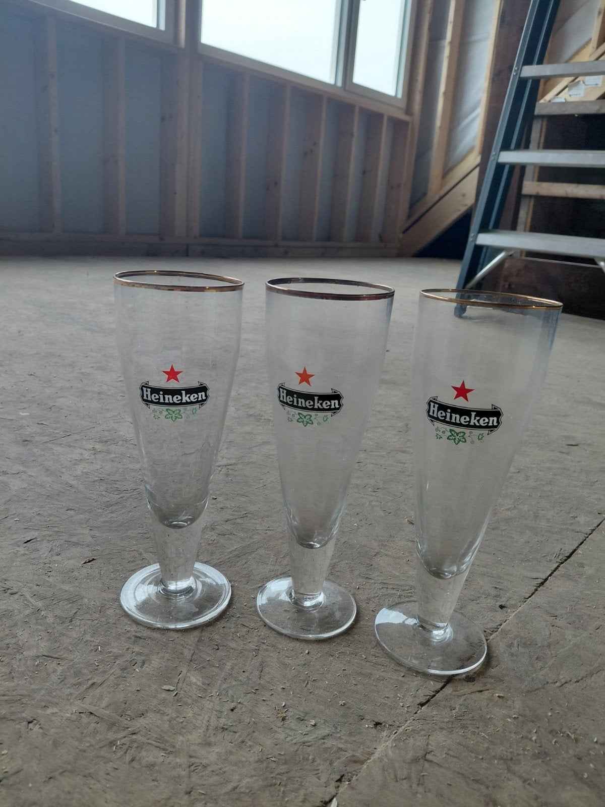 Heineken glazen, Ophalen of Verzenden, Zo goed als nieuw, Bierglas