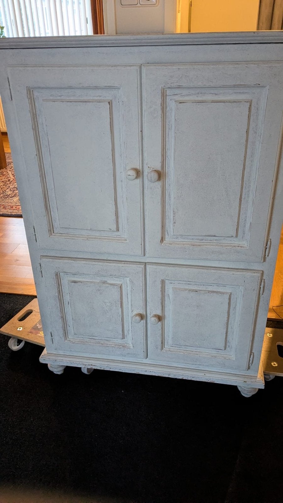 Houten kastje met deuren - ideaal om te schilderen, Ophalen, Gebruikt