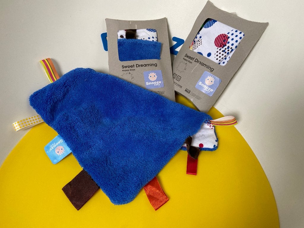 K3526 snoozebaby snooze baby doekje blauw nieuw!, Ophalen of Verzenden, Nieuw, Overige typen