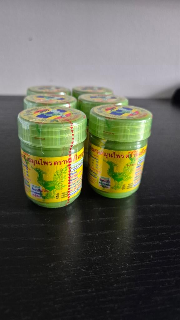 Hong Thai Inhalator 6 stuks Yadom Green, Ophalen of Verzenden