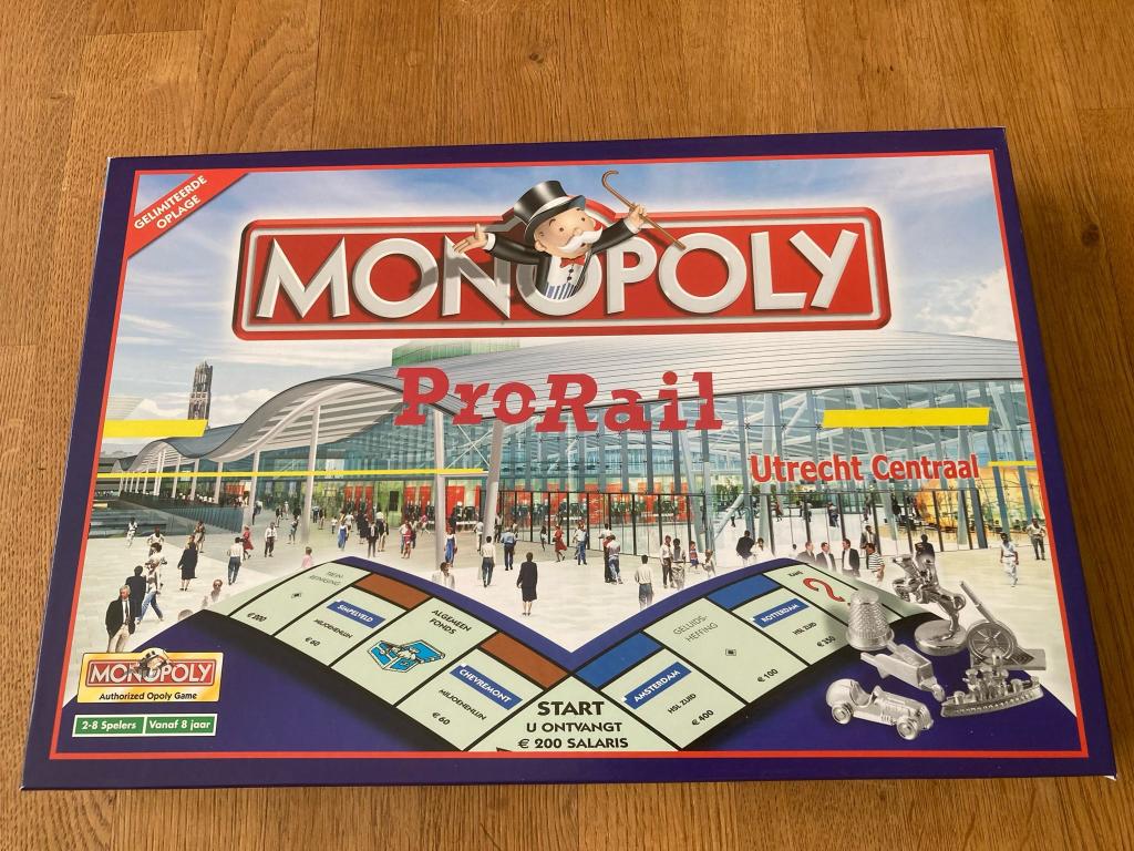 Monopoly Prorail spoor editie *NIEUW*, Drie of vier spelers, Ophalen of Verzenden, Nieuw, IDdentity Games