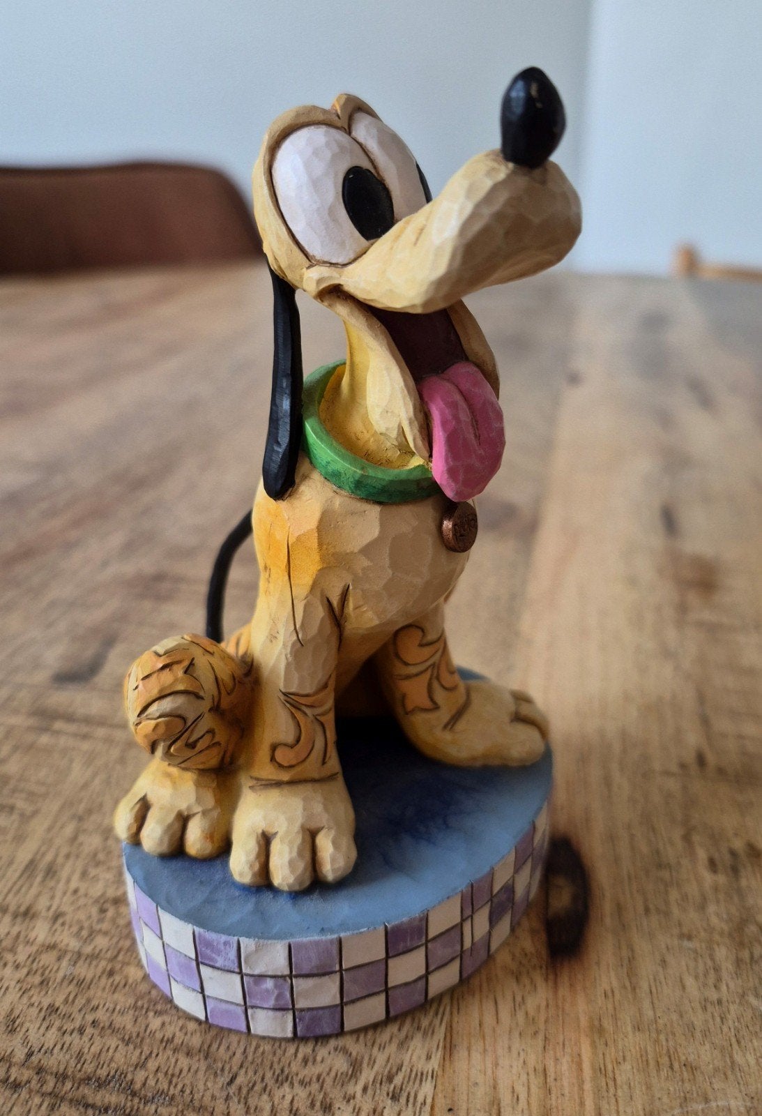 Disney Traditions "Loyal Pluto" beeldje Jim Shore, Ophalen of Verzenden, Goofy of Pluto, Zo goed als nieuw, Beeldje of Figuurtje