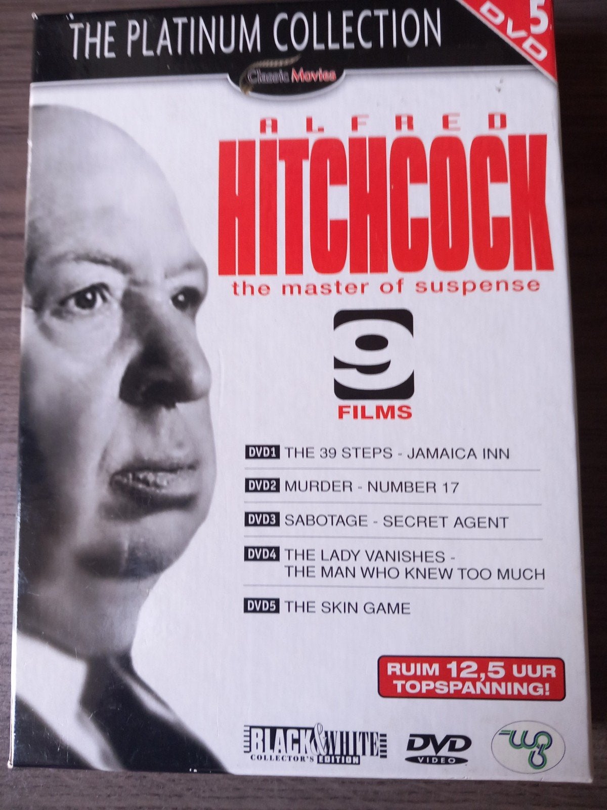 Alfred Hitchcock - The Platinum Collection (9 films) DVD, Vanaf 12 jaar, Ophalen of Verzenden, Gebruikt