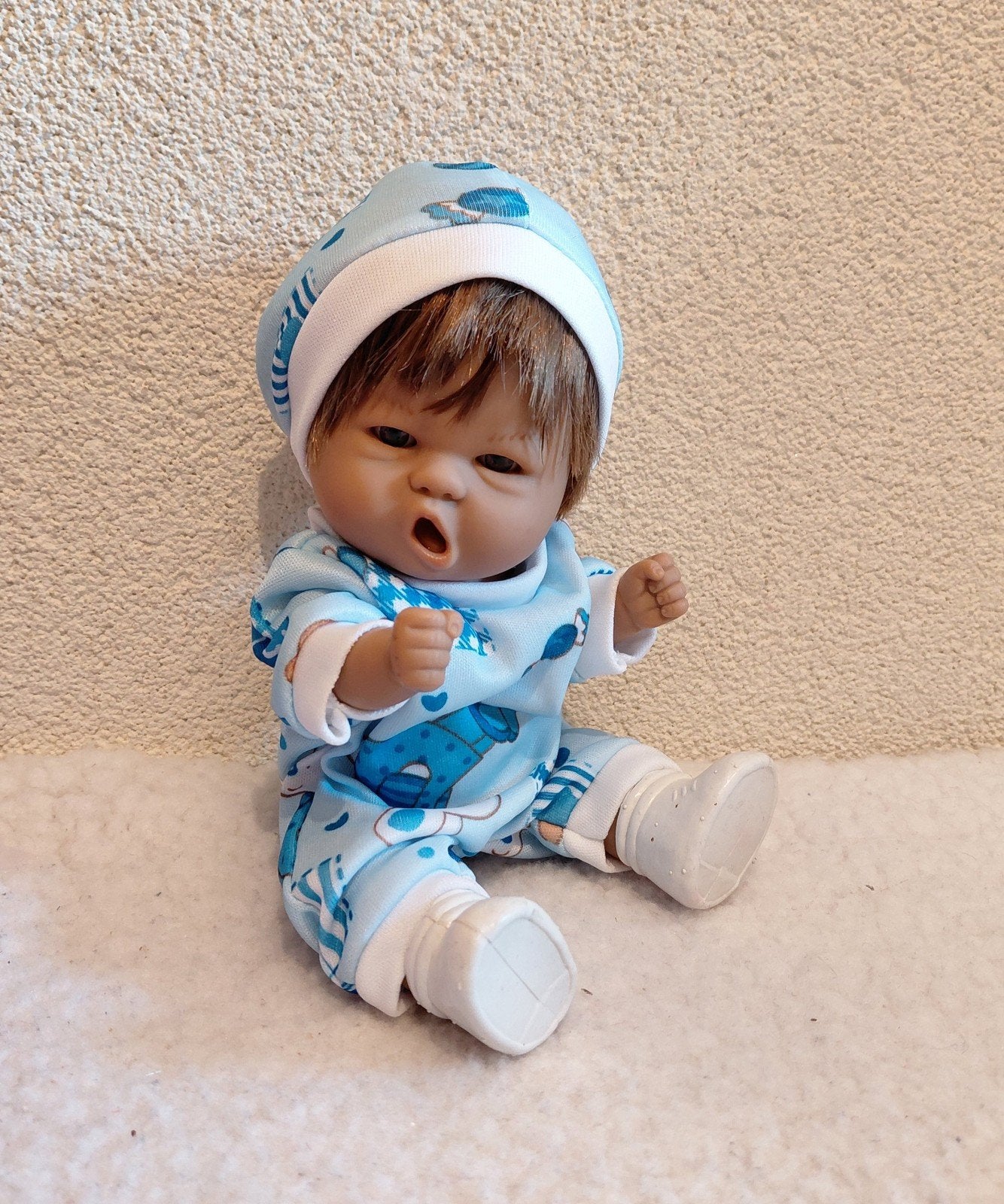 Klein Babypopje van  D'Nines Onil  = 20 cm, Ophalen of Verzenden, Zo goed als nieuw, Babypop