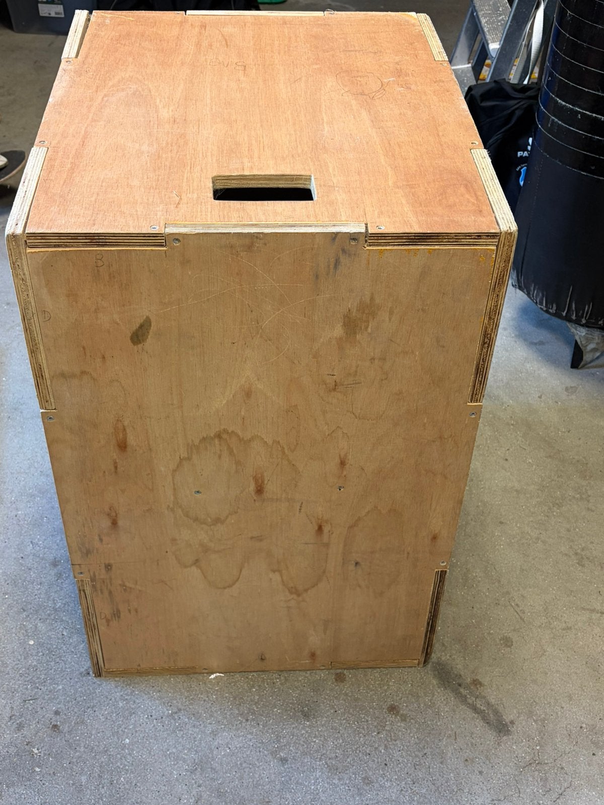 Zelf gemaakte Plyo Box, Ophalen, Gebruikt