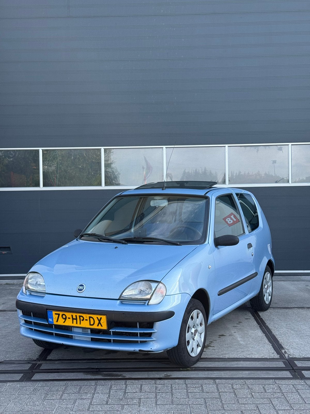 Fiat Seicento 1.1 2001 Blauw, Stof, Blauw, Origineel Nederlands, 400 kg