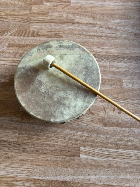 Sjamanendrum / Sjamaanse Shaman Drum / meditatie/ yoga/ Zen, Ophalen of Verzenden, Zo goed als nieuw, Trommel