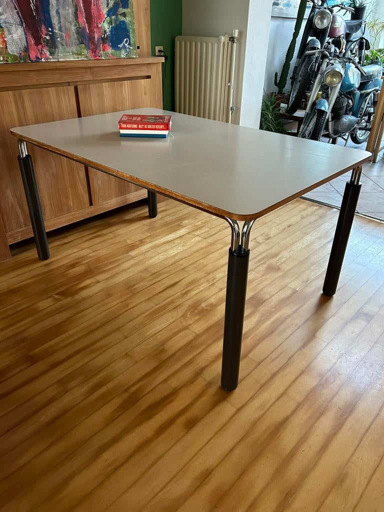 PROJECT-TAFEL; Bauhaus design jaren ‘60/‘70, 140 cm X 90 cm, Huis en Inrichting, Tafels | Eettafels, Bauhaus design, 100 tot 150 cm
