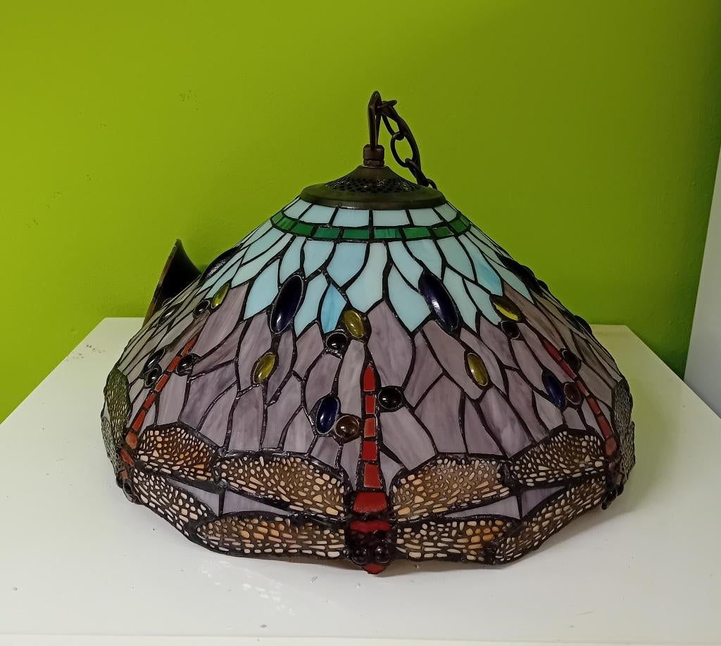 Tiffany stijl hanglamp, Ophalen, Gebruikt, Minder dan 50 cm, Tiffany