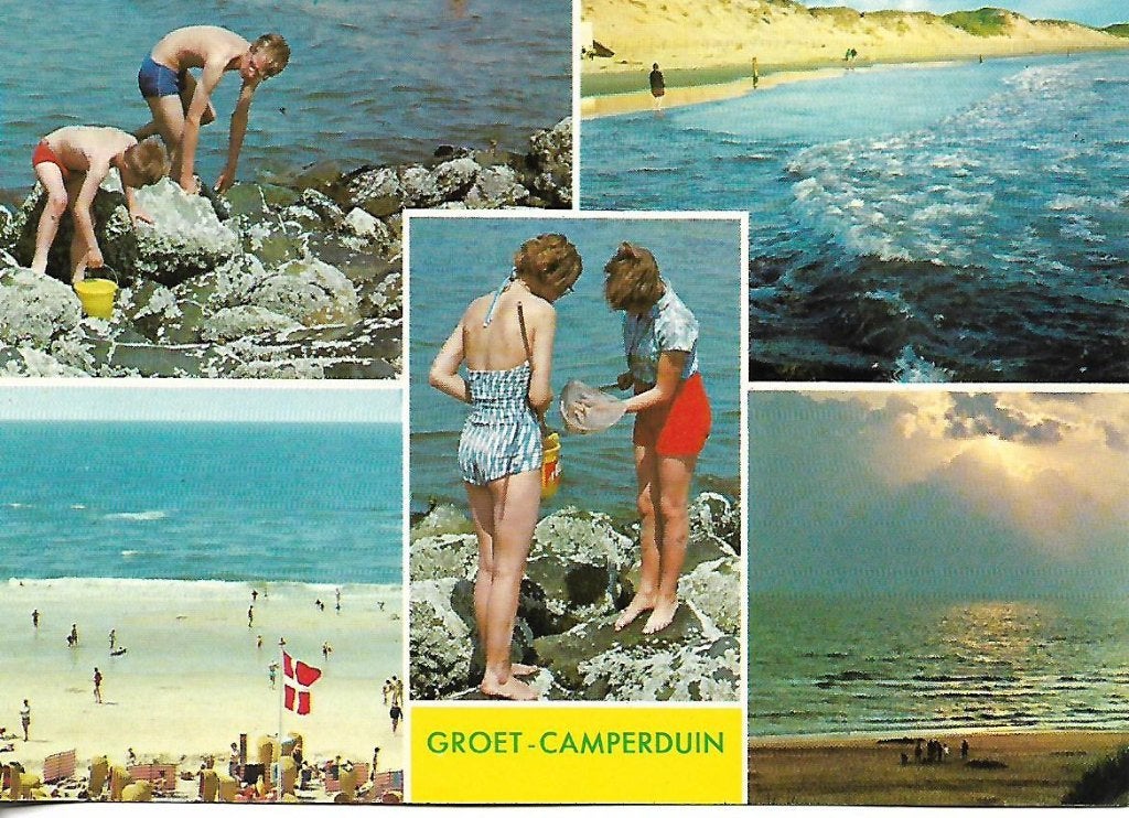 Groet-Camperduin- -5-luik., Verzenden, 1960 tot 1980, Ongelopen, Noord-Holland
