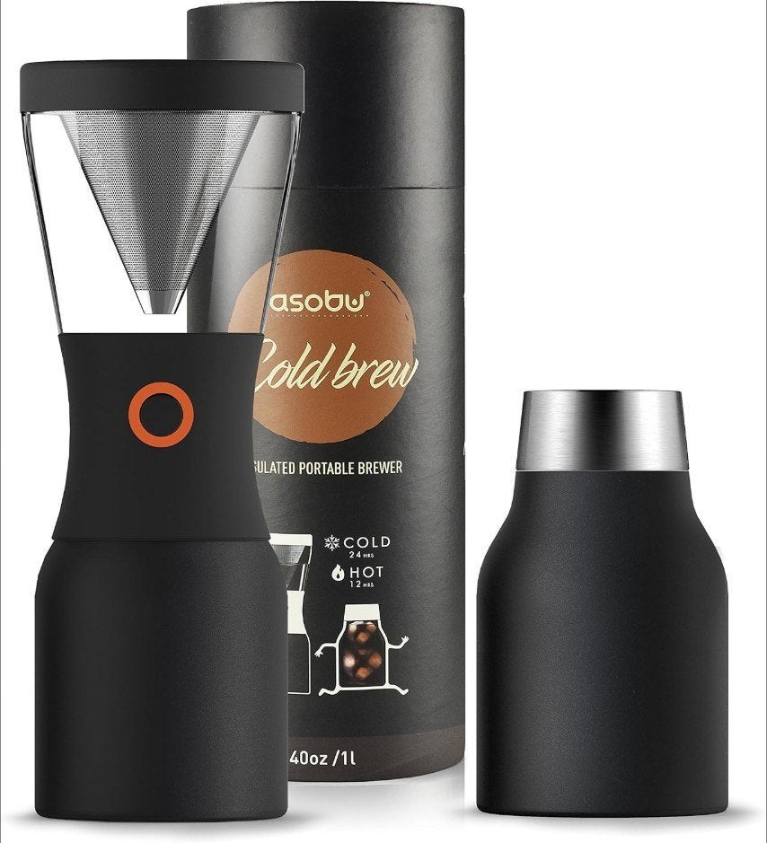Asobu Cold Brew Koffiezetapparaat 1L RVS Kunststof Zwart, Asobu, Asobu Europe B.V., Keizersgracht 62, 1015 CS Amsterdam, Nederland