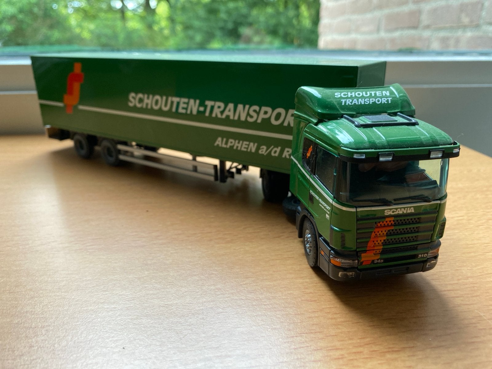 Tekno Scania Schouten Transport modelvrachtwagen, Ophalen of Verzenden, Zo goed als nieuw, Bus of Vrachtwagen, Tekno