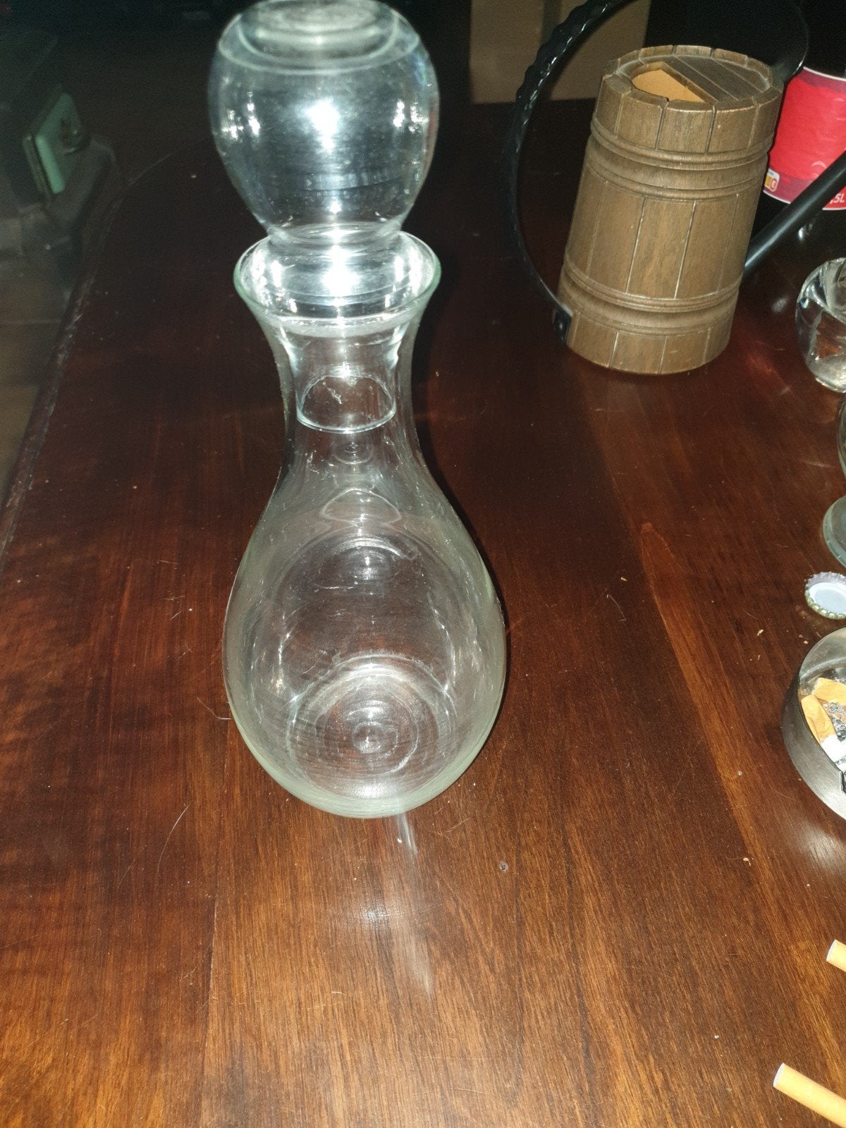 glazen karaf met glazen stop, Ophalen, Glas