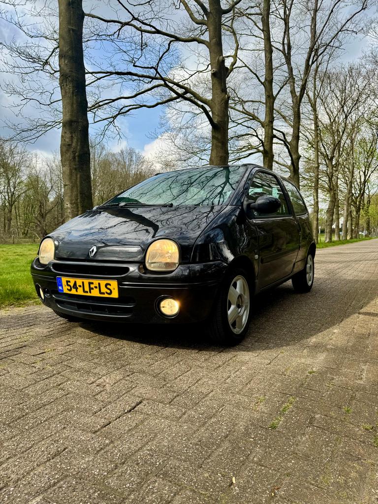 Renault Twingo 1.2 16V Dyna 2002 Zwart Airco APK NIEUW, Auto's, Voorwielaandrijving, 4 cilinders, 4 stoelen, Zwart