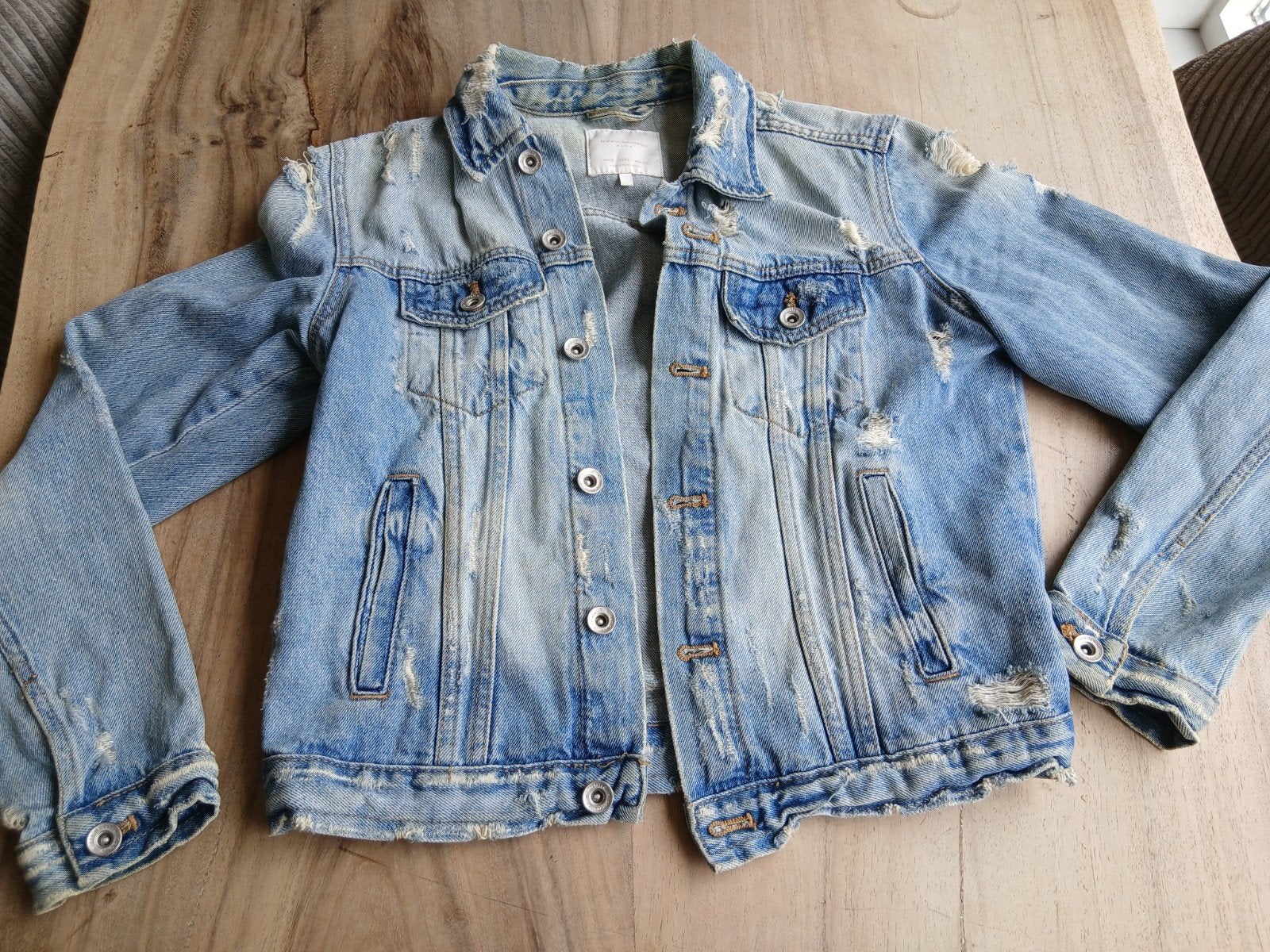Zara spijkerjack - Erg leuk, klein prijsje, Kleding | Dames, Blauw, Zara, Ophalen of Verzenden, Maat 36 (S)