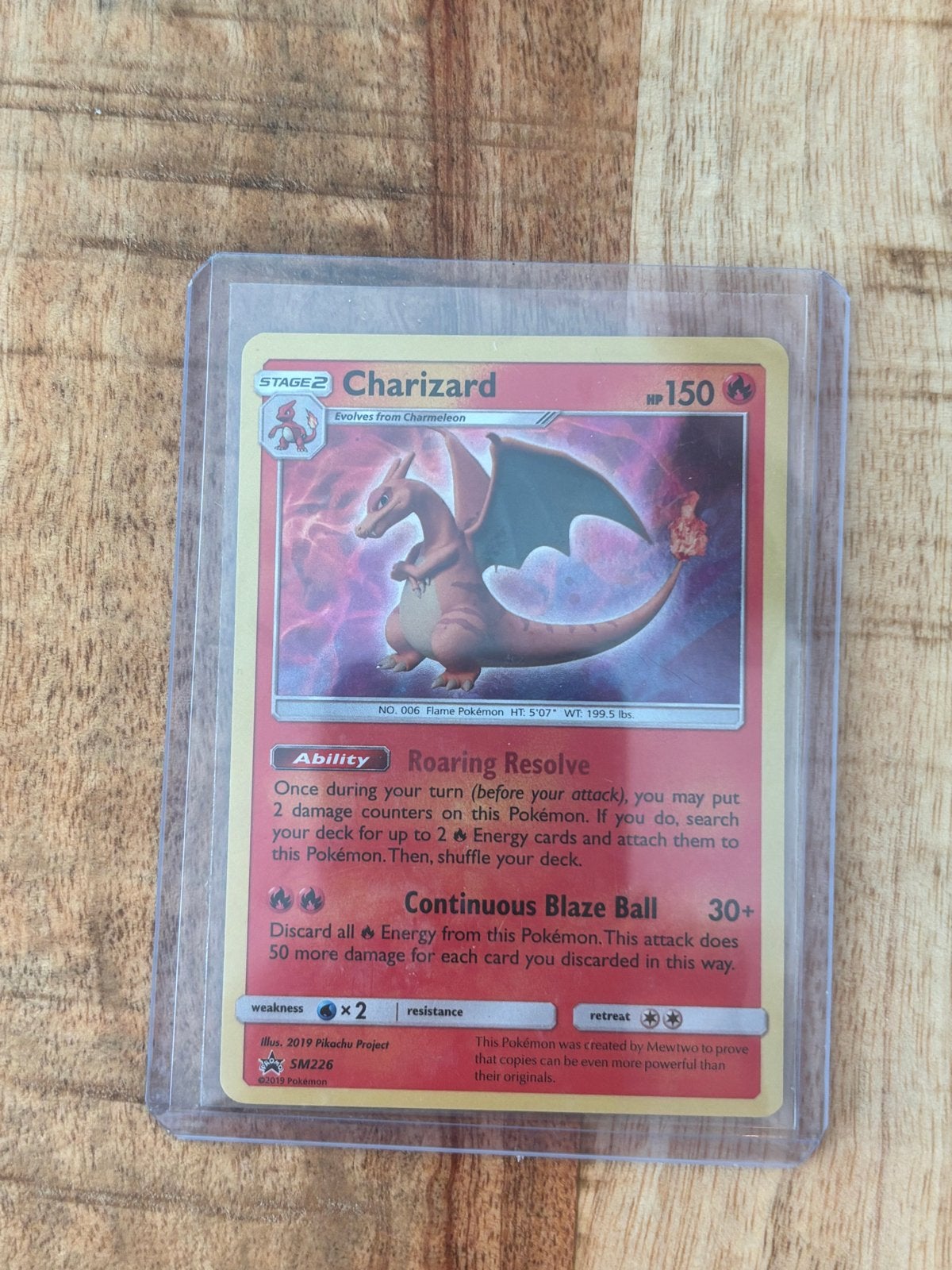 Pokémon Armored Mewtwo SM226 Black Star Promo Holo | Mint, Ophalen of Verzenden, Zo goed als nieuw, Losse kaart