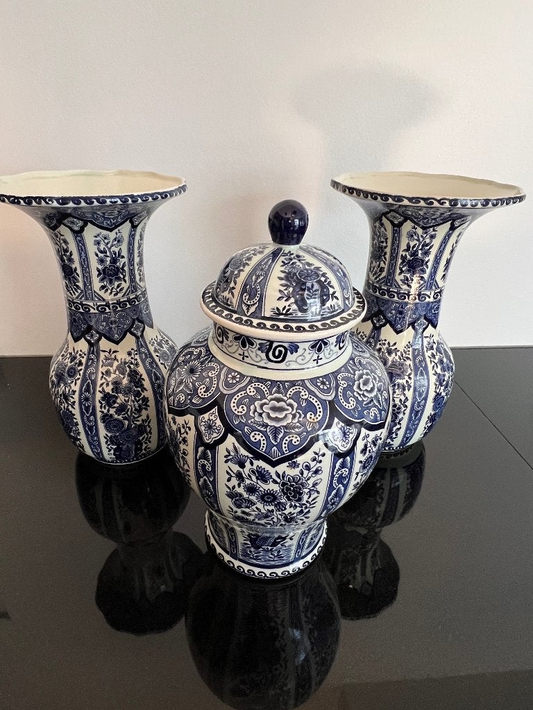 Delfsblauw 3 delig kastset, Royal Sphinx, Antiek en Kunst, Verzenden