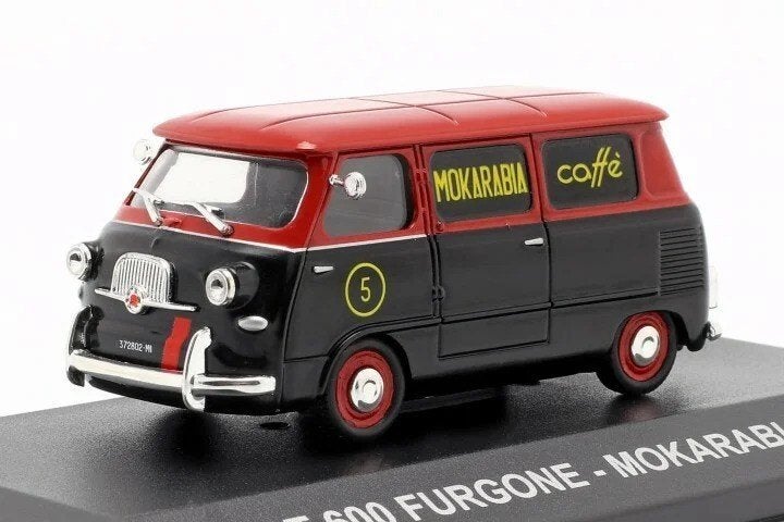 Fiat 600 1958 "MOKARABIA", Hobby en Vrije tijd, Modelauto's | 1:43, Ophalen of Verzenden, Nieuw, Auto, Overige merken